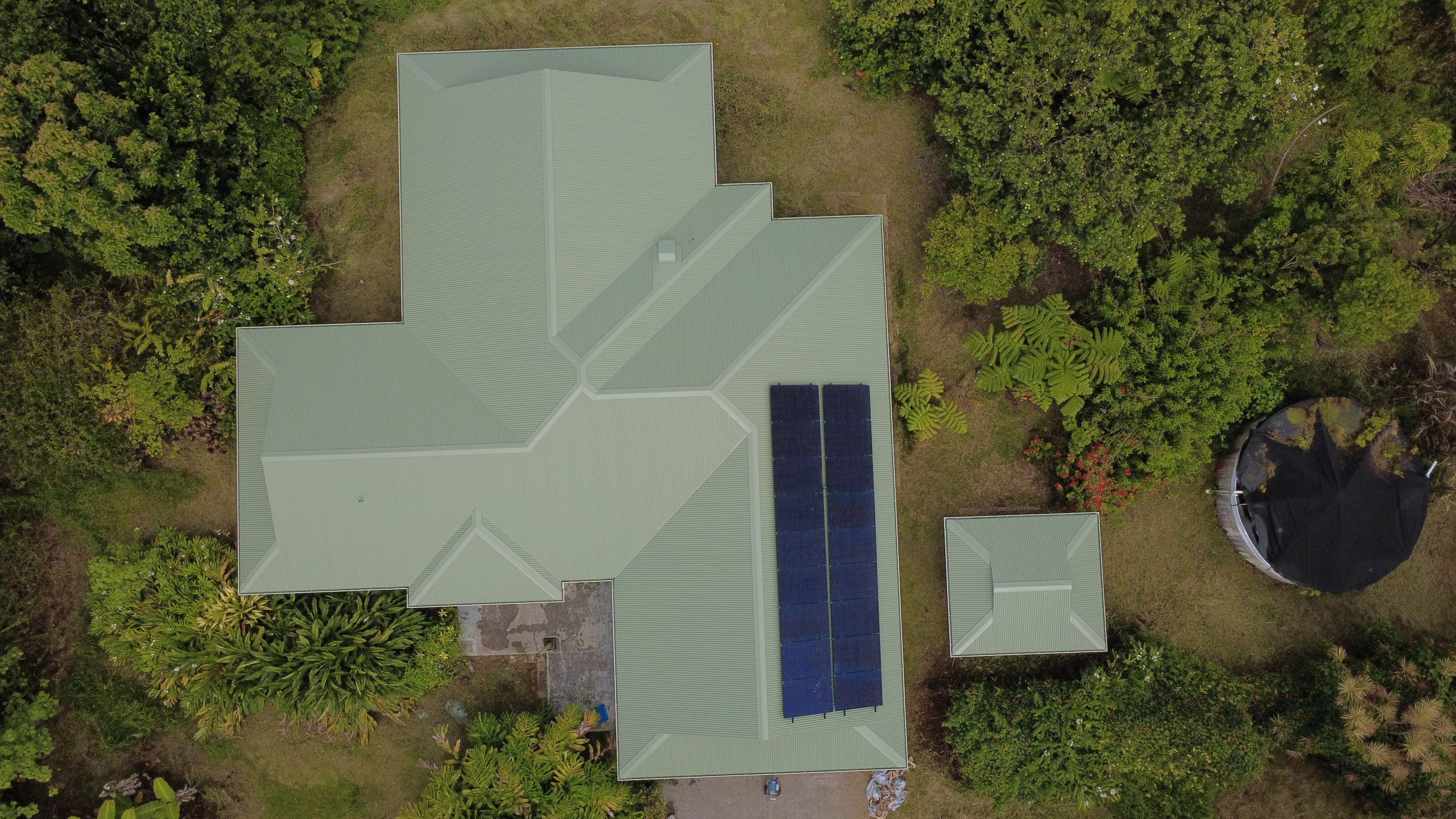 Project Metal Roof Washing and Restoration in Wainaku, Hilo image