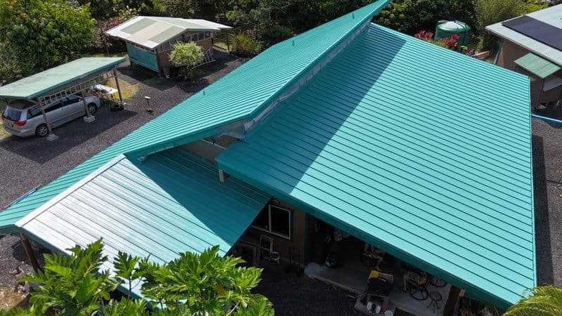 Gallery photos for Hawaii Roof Transformation with Marine Green Finish: Image #1