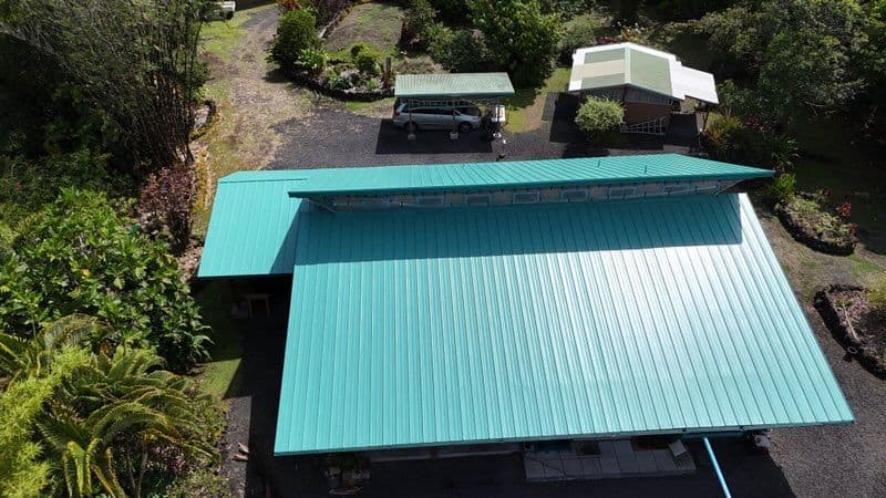 Gallery photos for Hawaii Roof Transformation with Marine Green Finish: Image #2
