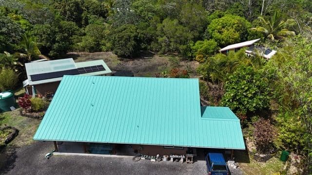 Gallery photos for Hawaii Roof Transformation with Marine Green Finish: Image #3