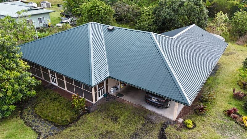 Stunning Forest Green Metal Roof Makeover
